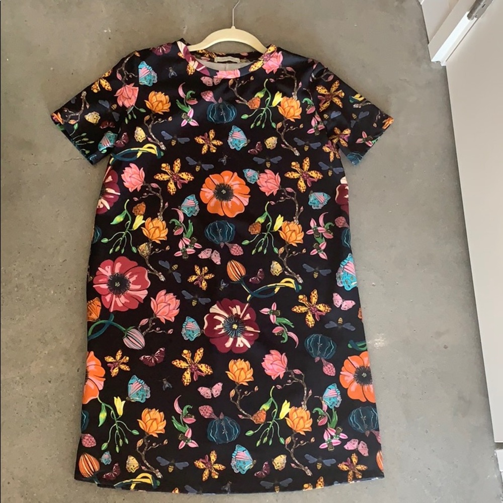 Zara print T-shirt dress. Sz Small